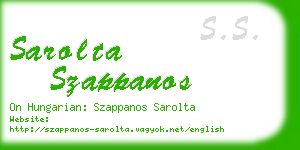 sarolta szappanos business card